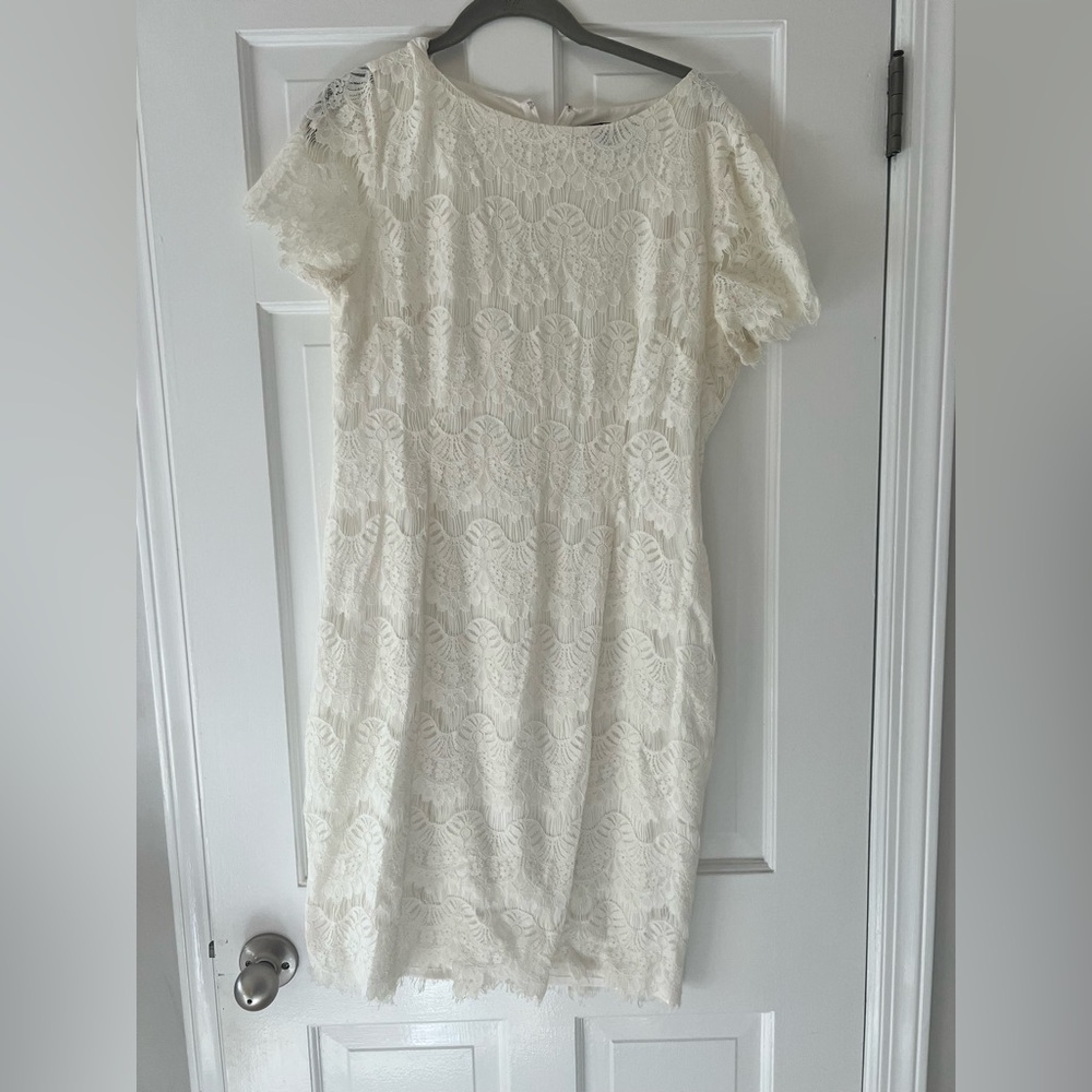 Elegant Lace White Dress